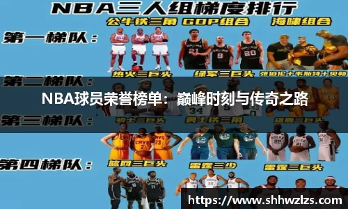 NBA球员荣誉榜单：巅峰时刻与传奇之路